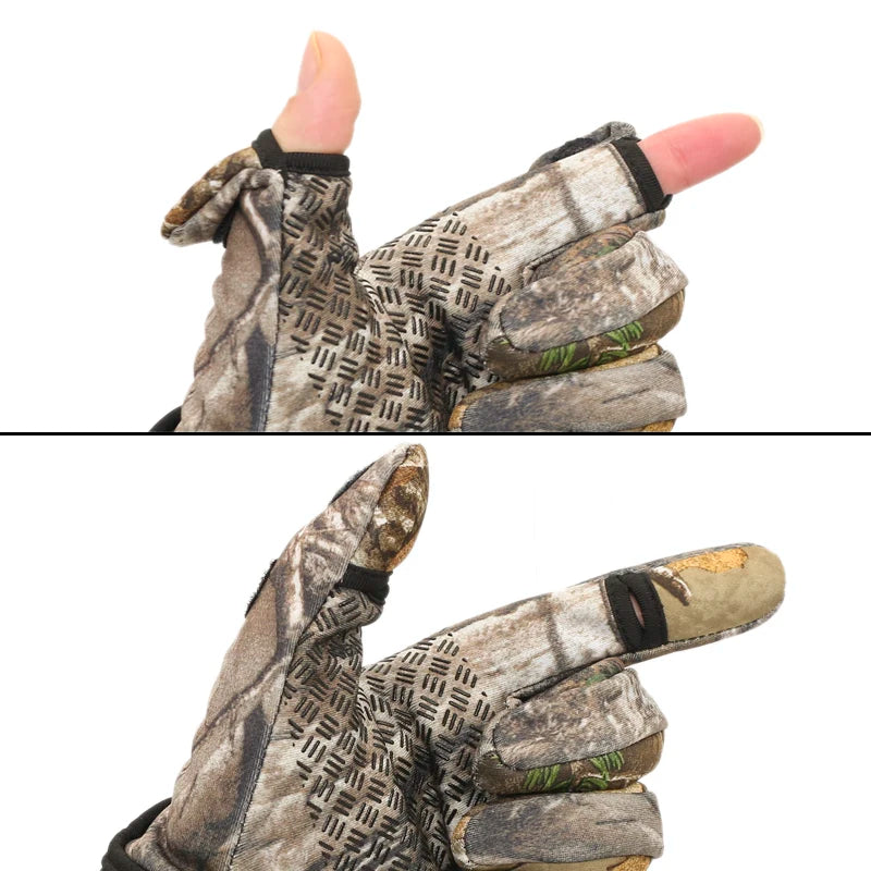 Two Fingers Off Anti-Slip Hunting Gloves