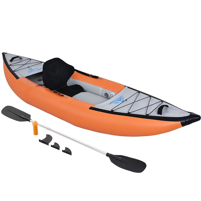 Inflatable Kayak Set with Paddle & Air Pump