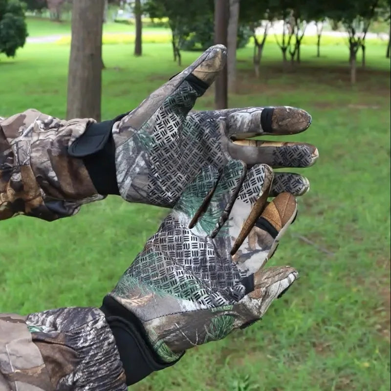 Two Fingers Off Anti-Slip Hunting Gloves