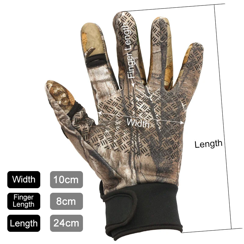 Two Fingers Off Anti-Slip Hunting Gloves