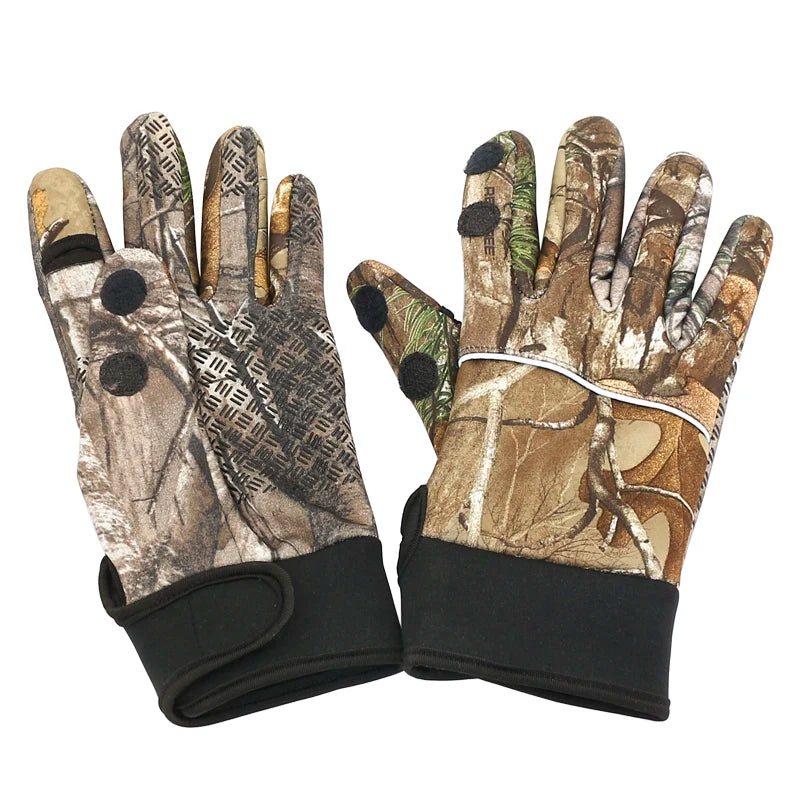 Two Fingers Off Anti-Slip Hunting Gloves