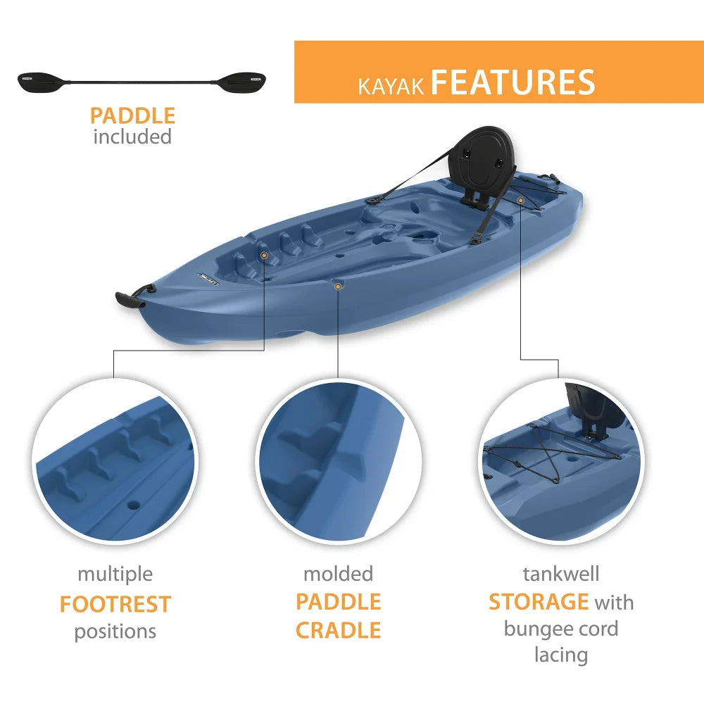 8 ft Sit-On-top Kayak (Paddle Included)